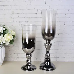 欧洲现代创意镀银变色龙水晶玻璃花瓶立杯家具工艺品