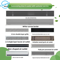 Diffuseur linéaire à fentes, grille d'aération linéaire moderne pour systèmes CVC