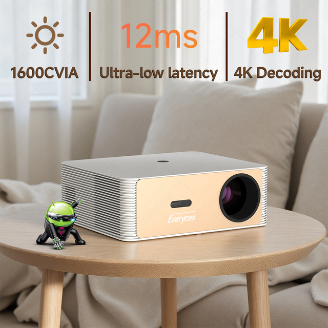 1600 CVIA NeoVue 4K Projector 360° 4K Full HD Home Video Projector 4k Wifi Auto Correction Mini Proyector 4k Android Projector