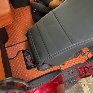 Tapis de sol intérieur de camion en cuir résistant à l'usure et anti-salissure personnalisé OEM Kenworth Hino Shaanxi Automobile - Product Image 5