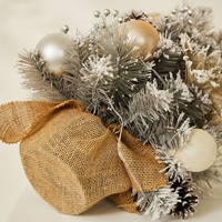 Fournitures de décoration de Noël 30/45/60cm Argent Or Ornements Mini Petit Arbre de Noël de Table