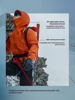 [Rilis Warna Baru] Jaket Bomber Hardshell KAILAS MONT X Sporty Berkerudung untuk Segala Cuaca dengan GTX untuk Pendakian Luar Ruangan