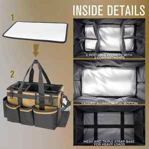 Wearable <b>Cleaning</b> <b>Caddy</b> Organizer <b>Cleaning</b> Supplies Bag with Divider & Support Pad - Product Image 4