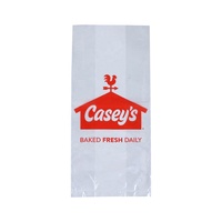 Sac à pain en plastique PE transparent de qualité alimentaire imprimé sur mesure, sac plat ouvert transparent pour l'emballage de produits de boulangerie, de collations et de biscuits