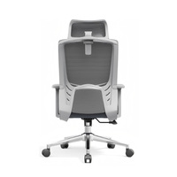 Chaise de bureau ergonomique moderne de luxe respirante à dossier haut pivotant personnalisable pour poste de travail de centre d'appels commercial
