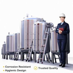 ถังเก็บน้ำและสารเคมีสแตนเลส SUS304 316L สำหรับอาหาร เครื่องดื่ม และของเหลว - Product Image 5