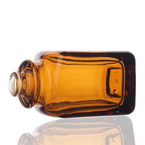 Vente en gros de flacons de parfum en verre carrés vides de couleur ambre de 30 ml, 50 ml, 100 ml avec couvercle en bois pour le stockage de faux cils et de mascara - Product Image 6