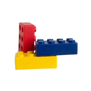 Wholesale Custom PU Construction Block Toy <b>Ball</b> Stress Reliever Promotional Toy for Adults and Kids - Product Image 1