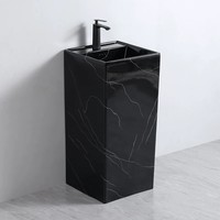Lavabo sur pied en céramique écologique couleur personnalisée pour projets hôteliers et hospitaliers OEM ODM