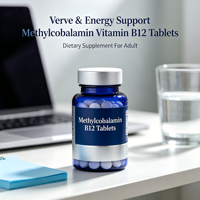 Comprimés de méthylcobalamine (vitamine B12) en gros, marque privée OEM, complément alimentaire personnalisé en vrac