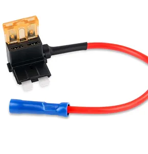 Porte-fusible de robinet d'ajout de circuit moyen 12V 24V porte-fusible de lame de voiture porte-fusible en ligne ATC ATO avec fil UL1015 16AWG