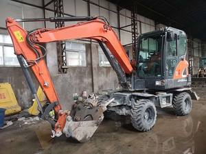 Excavatrice sur pneus DX80W 8 tonnes, <span class=keywords><strong>41</strong></span>,4 kW, godet de 0,32 m³, 35 km/h, pelle mobile - Product Image 5
