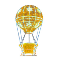 Fabricant chinois de lumières LED en forme de montgolfière jaune, motif géant pour extérieur, indice de protection IP65, décoration de Noël, de mariage, télécommande