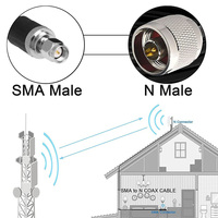 Câble coaxial LMR300 30m de haute qualité à faible perte 50 ohms, câble de raccordement Pigtail SMA Mâle vers N Mâle, prix usine