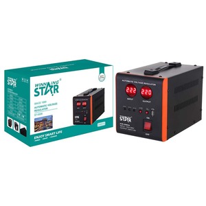 Regulador Automático de Voltaje Winning Star de 2000W Monofásico, Entrada 100-260V, Salida 220V, para Uso Doméstico - Product Image 1