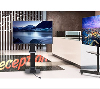 Vente en gros de meubles en métal à hauteur réglable en Chine avec télécommande pour les supports de télévision de salon chariots
