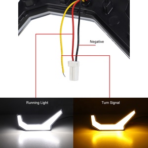Aukma nouveau blanc IP67 étanche ATV clignotant Fang lumière DRL ABS pour <span class=keywords><strong>Polaris</strong></span> 14-18 RZR XP 1000 15-20 RZR 900 RZR-S 900 - Product Image 5