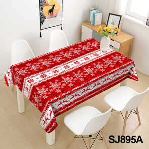 Khăn trải bàn Giáng sinh bán chạy, chất liệu PVC, in hình, chống thấm nước và giặt được, hình chữ nhật, dùng cho bàn ăn - Product Image 6