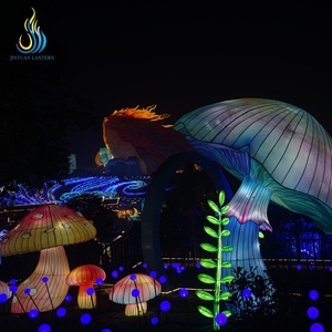 Reino Encantado de Hongos Gigantes Iluminados para Halloween y Navidad - Resistentes al Agua y de Gran Venta - Product Image 3