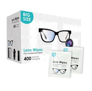 Lingettes humides pour appareils photo et écrans d'ordinateur Lingettes nettoyantes pour lentilles emballées individuellement - Product Image 4