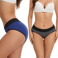Culottes menstruelles pour femmes, protection complète 4 couches, lavables, pour incontinence, sous-vêtements fonctionnels