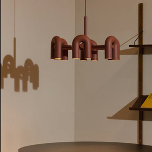 Lámpara de Techo Moderna Nórdica Minimalista en Forma de U para Sala de Estar y Dormitorio Infantil con Diseño de Exhibición - Product Image 6