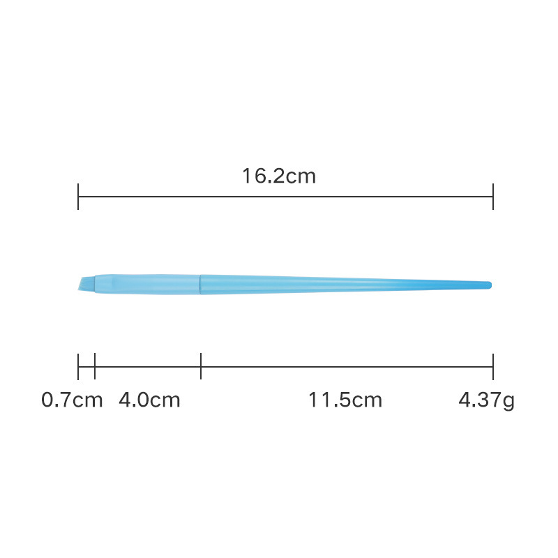 Brosse à lame inclinée à 15 degrés