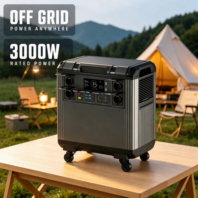 Power Station 3000W 5376Wh LiFePO4 Solar Generator Portable Power Station MPPT Pure Sine Wave Home Energy