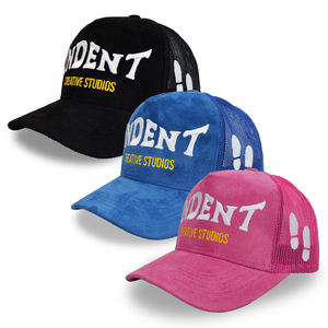 Casquette Trucker 5 Panneaux en Daim avec Motif Lettres, Style Sportif Unisexe, en Maille, pour l'Été, Vente en Gros Usine - Product Image 6