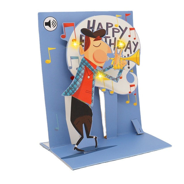 Magnet Greeting Birthday Card Music Making Voice Recordable Happy Birthday Greeting Cards