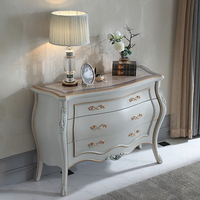 Buffet de luxe de style français armoire de salon ensemble de meubles de salon sculptés commode classique