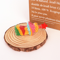 Bouteille d'art de sable de forme différente vide en PVC avec bouchon ou bouchon jouet éducatif pour enfants