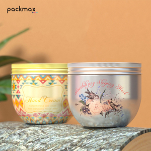 Custom Large Gold Bowl Aluminum Jar for Body Lotion Cream Deep Conditioner - Large Capacity <b>Empty</b> Tin Packaging <b>Box</b> - Product Image 1