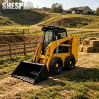 Minipala Gommata SHESPMA con Capacità Operativa Nominale di 750 kg, Ideale per Progetti di Paesaggistica, Stradali e Agricoli