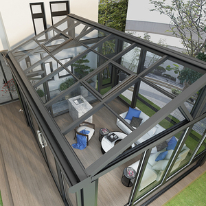 Véranda en verre plat avec structure en aluminium trempé pour villa, hôtel, patio - Product Image 5