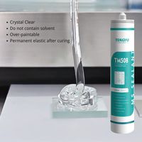Scellant hybride MS transparent élastique de haute qualité à polymère MS, à faible teneur en COV, pour toutes les applications