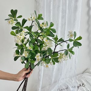 Feuilles artificielles de Pittosporum Yasunobu, fleurs en vase, fleurs en soie blanches et roses, 100 cm-200 cm, décoration d'intérieur - Product Image 3