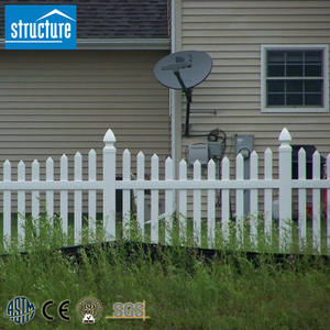 Clôture en cèdre facile à installer Clôture blanche en PVC pour fêtes japonaises - Product Image 1