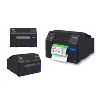 Imprimante d'étiquettes couleur grand format Epson CW-C6530A 8 pouces 1 200 dpi avec découpe automatique, compatible Windows, Linux et iOS