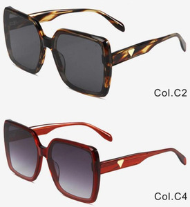 Gafas de Sol de marca de lujo <span class=keywords><strong>2022</strong></span>, montura cuadrada de acetato UV400 con <span class=keywords><strong>lentes</strong></span> de nailon Vintage blancas, gafas ligeras para hombres y mujeres - Product Image 5