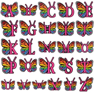 Venta al por mayor zapatos personalizados encanto Rosa letra conjunto nuevo diseño accesorios para bolsos zapatos personalizados encantos niños regalos - Product Image 3