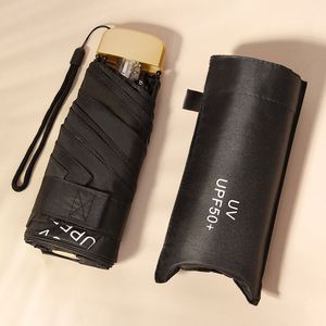 Portable Folded Ultralow-<b>Light</b> 5 Folding Sunblock Uv Mini Pocket Umbrella for Rainny Day - Product Image 5