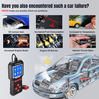 Analizador de Códigos de Diagnóstico de Vehículos KONNWEI OBD II 2026, Eliminador de Luz de Advertencia del Motor, Reinicio, Datos en Tiempo Real, Escáner Plug and Play