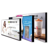 Panneau d'affichage LED, boîte lumineuse publicitaire, haute luminosité, logo de magasin personnalisé, coins à verrouillage rapide, mode clignotant