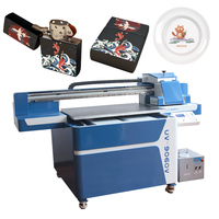Impresora TXC 6090 UV, Impresora de Inyección de Tinta de Cama Plana, Máquina de Impresión UV LED, Impresora UV Digital de Cama Plana A1 Económica y Pequeña con Barniz