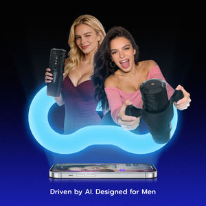 アプリ制御男性用オナニーデバイス、ハンドル付きストロークマシン、ハンズフリー推進回転式オナニー器具、男性用自動 - Product Image 1