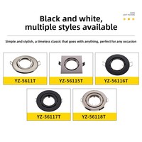 Spot LED encastré pour salon, boîtier de projecteur MR16, rail d'éclairage G53/GU10, kit de plafonnier universel