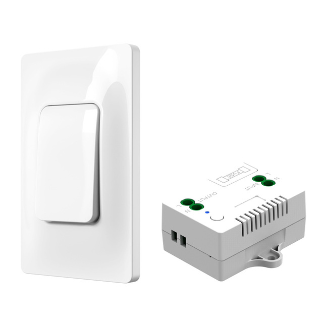 QX-12070 US RF433 Wireless Kinetic Energy Wall Switch No Battery Required Long Distance Waterproof Self-Powered Light Switch