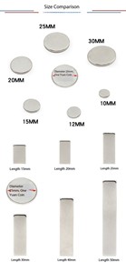 Bloques Magnéticos de Neodimio de Alta Potencia N35 N52 Recubiertos, Varilla Magnética de 1 mm, Imanes Permanentes Fuertes, Cuadrados de 40x20x10, 60x10x3, 15x15x5, Tamaños Diversos, Flexibles - Product Image 3