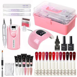 <span class=keywords><strong>Kit</strong></span> de Uñas Profesional Completo con Lámpara de Uñas, Colores Semipermanentes, Base y Capa Superior Removibles, Esmalte de Uñas, Gel de Uñas Poly - Product Image 1